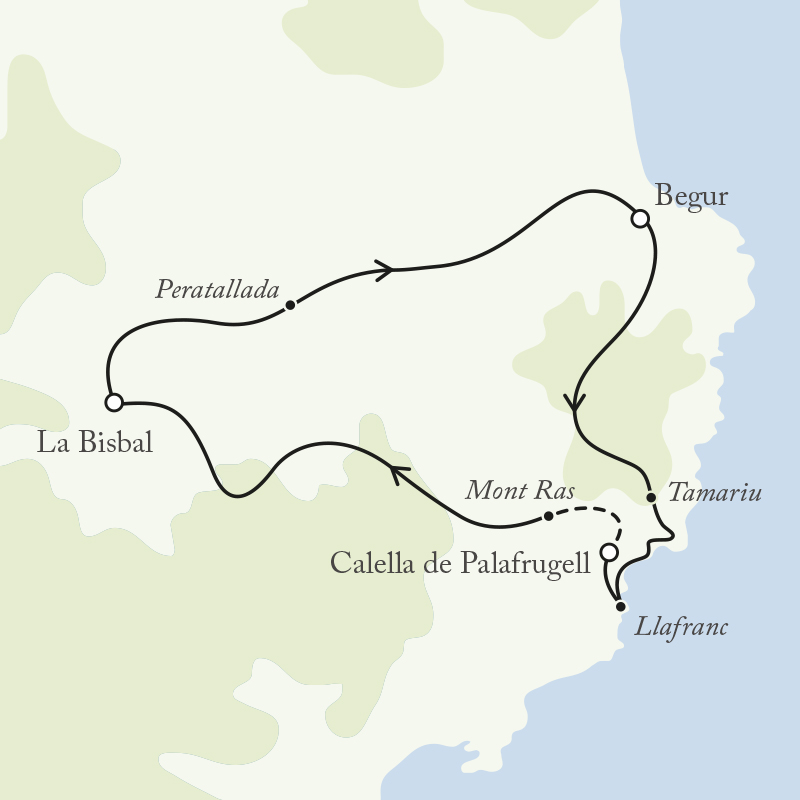 Catalan Classic Walk Itinerary Map