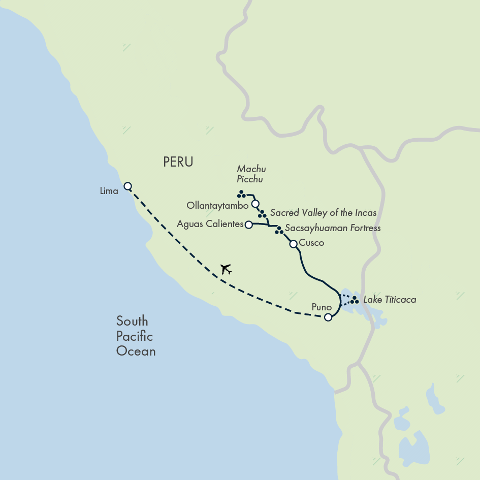 Discover Peru Itinerary Map