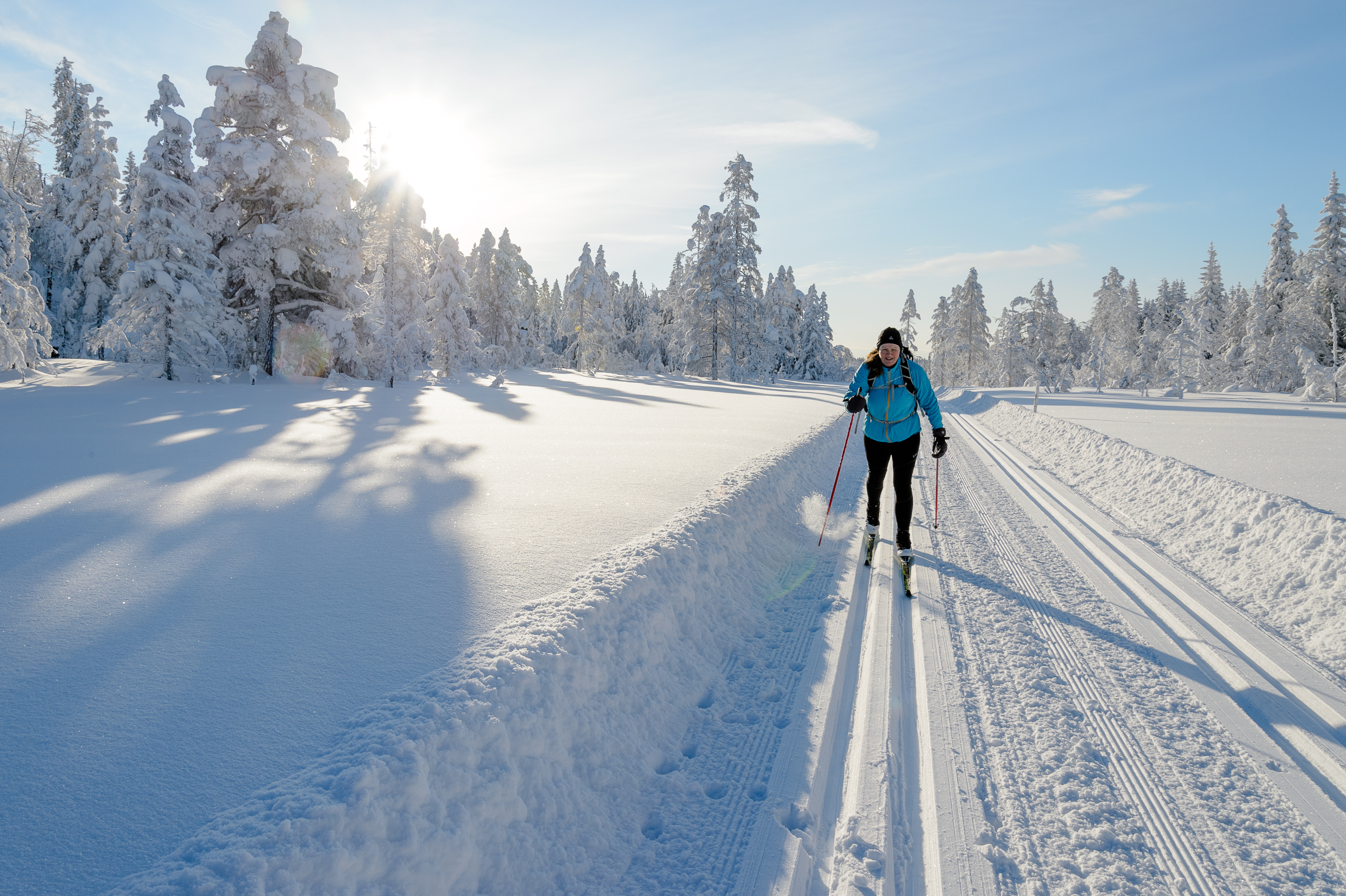 Cross-Country Skiing in Skåbu, Norway