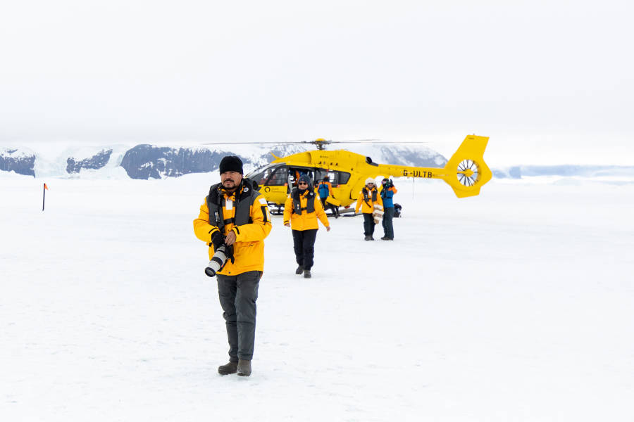 Antarctica by Helicopter: Crossing the Circle and the Peninsula
